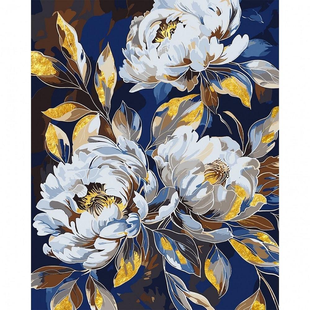 Картина по номерам Santi Пионы в сиянии золота, 40*50см, поталь (955283) фото 1