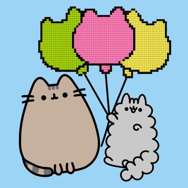 

Картина по номерам с алмазной мозаикой Santi Пушин. Друзья и воздушные шарики, 25*25 см (954940)