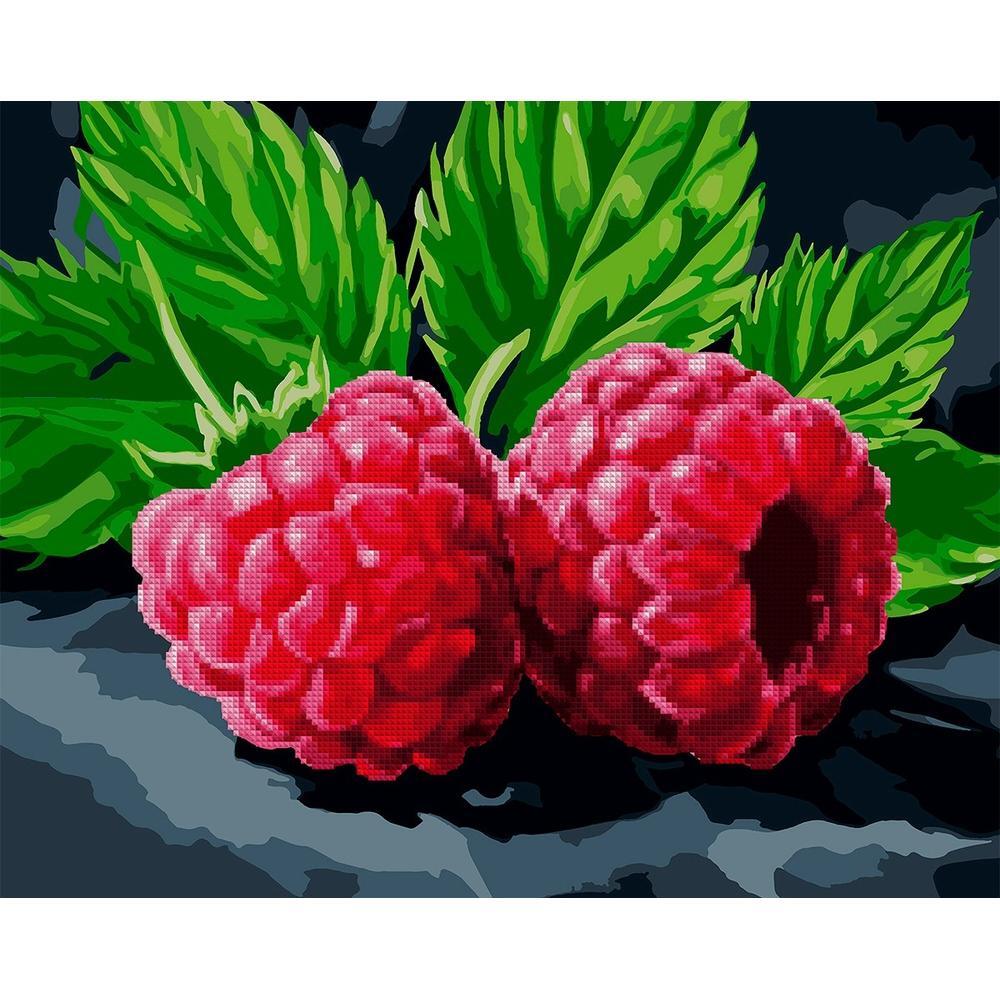 Картина по номерам с алмазной мозаикой Santi Сочная малина,40*50 см. (954873) фото 1