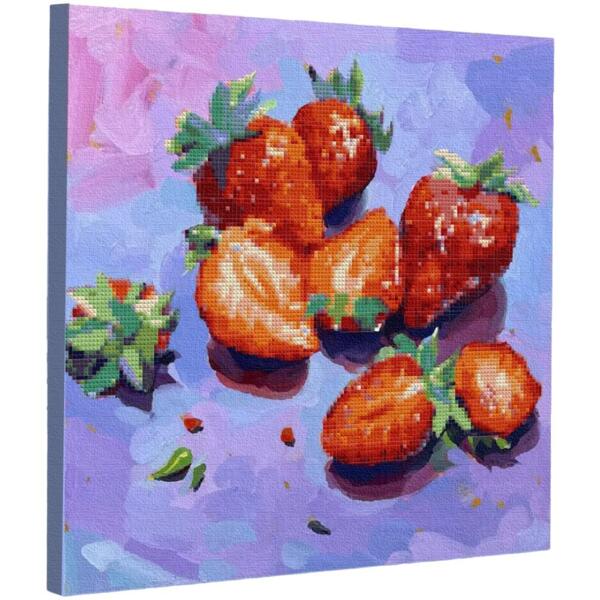 

Картина по номерам с алмазной мозаикой Santi Спелая клубника, 40*40см (954961)