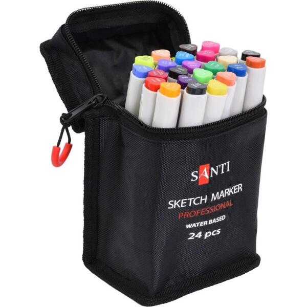

Набор маркеров Santi, акварельные, в сумке, 24 шт (391089)