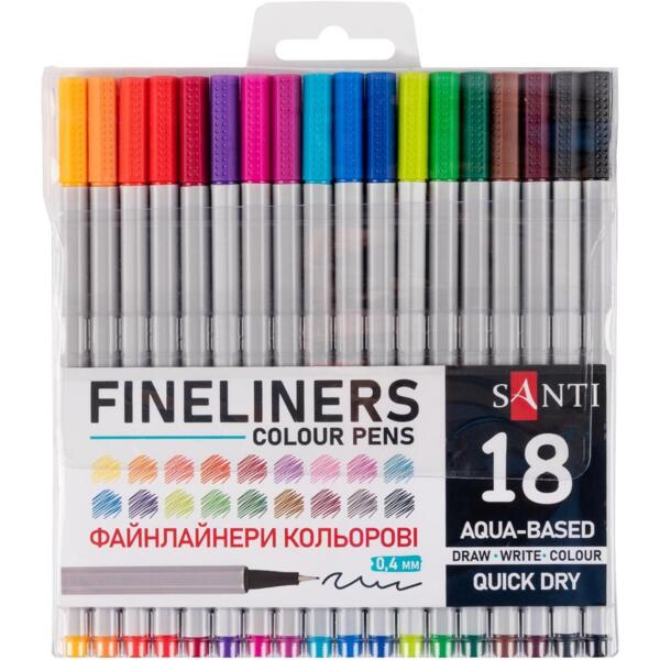 

Набор файнлайнеров Santi 18 цветов (390993)