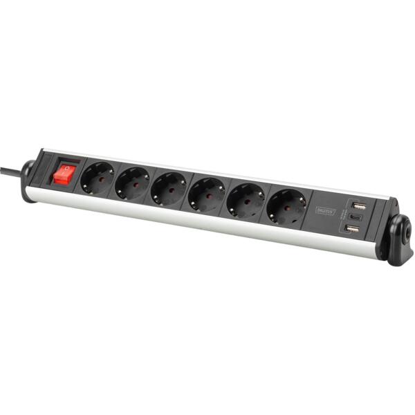 

Сетевой фильтр DIGITUS Office, 6xSchuko 16A, 3xUSB 2A, 1.5m (DA-70624)