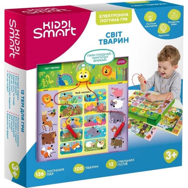 

Электронная логическая игра Kiddi Smart - Викторина Мир животных S2 (157-A-0011-UA)