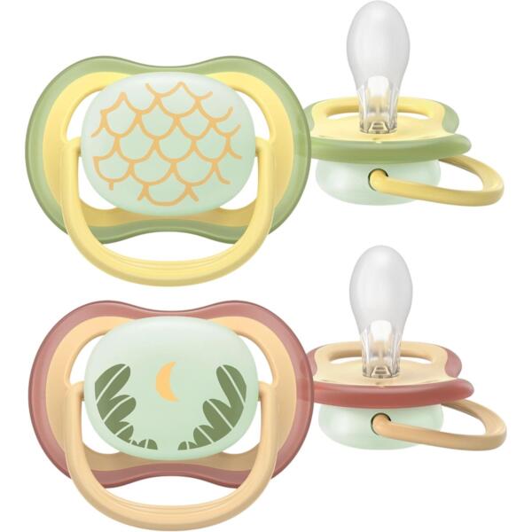 

Пустышка Philips Avent Ultra Air Ночная, 0-6 мес., 2 шт., унисекс (SCF376/27)