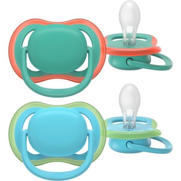 

Пустышка Philips Avent Ultra Air, 6-18 мес., 2 шт, для мальчиков (SCF087/10)