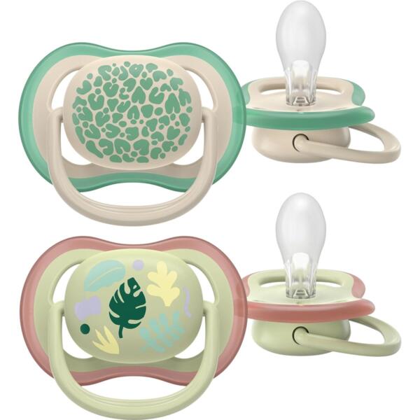 

Пустышка Philips Avent Ultra Air, 6-18 мес., 2шт, унисекс (SCF087/17)