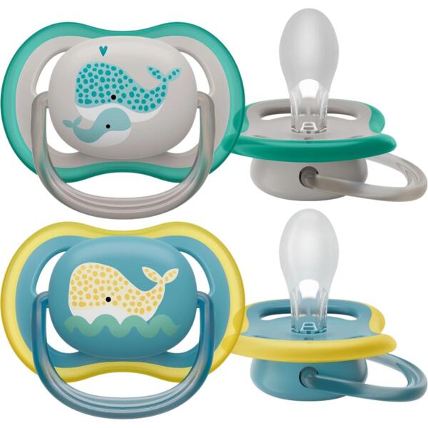 

Пустышка Philips Avent Ultra Air, 18+ мес., унисекс, 2 шт. (SCF349/24)
