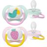 Пустышка Philips Avent Ultra Air, 0-6 мес., 2 шт., для девочек (SCF080/24)