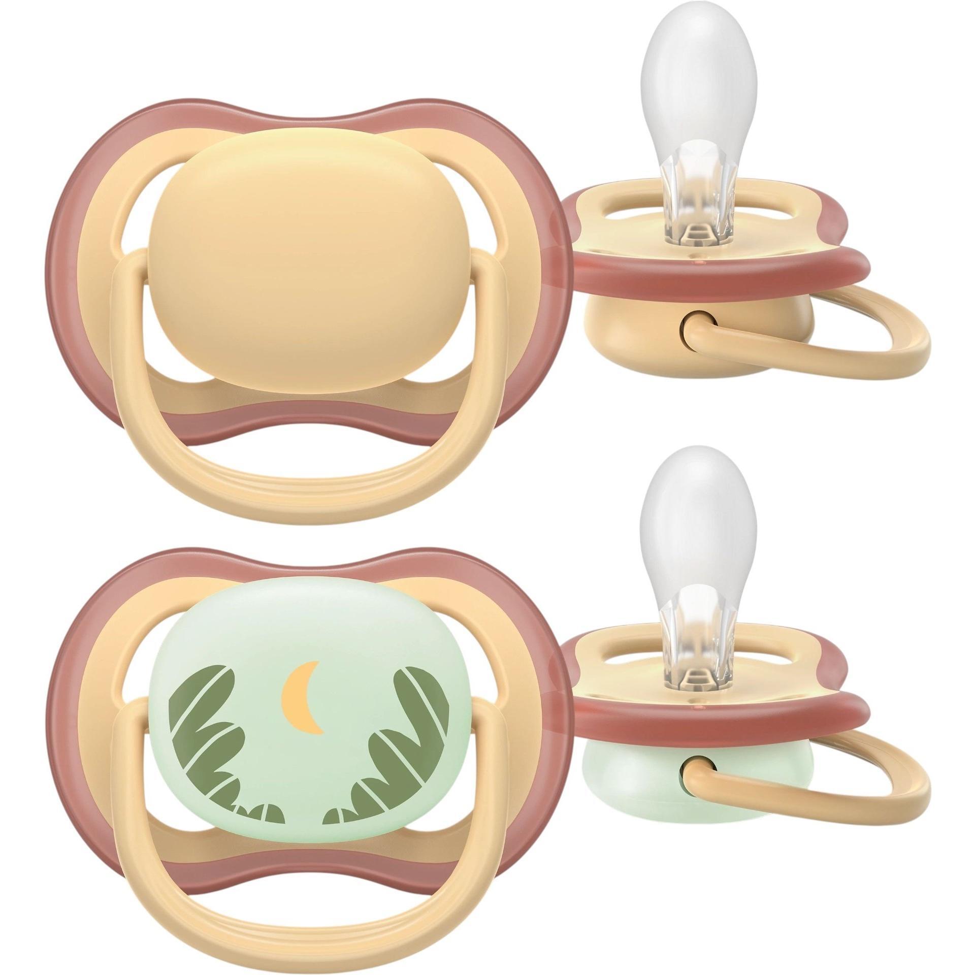 Пустышка Philips Avent Ultra Air, 0-6 мес., 2 шт, унисекс. (SCF087/09) фото 1