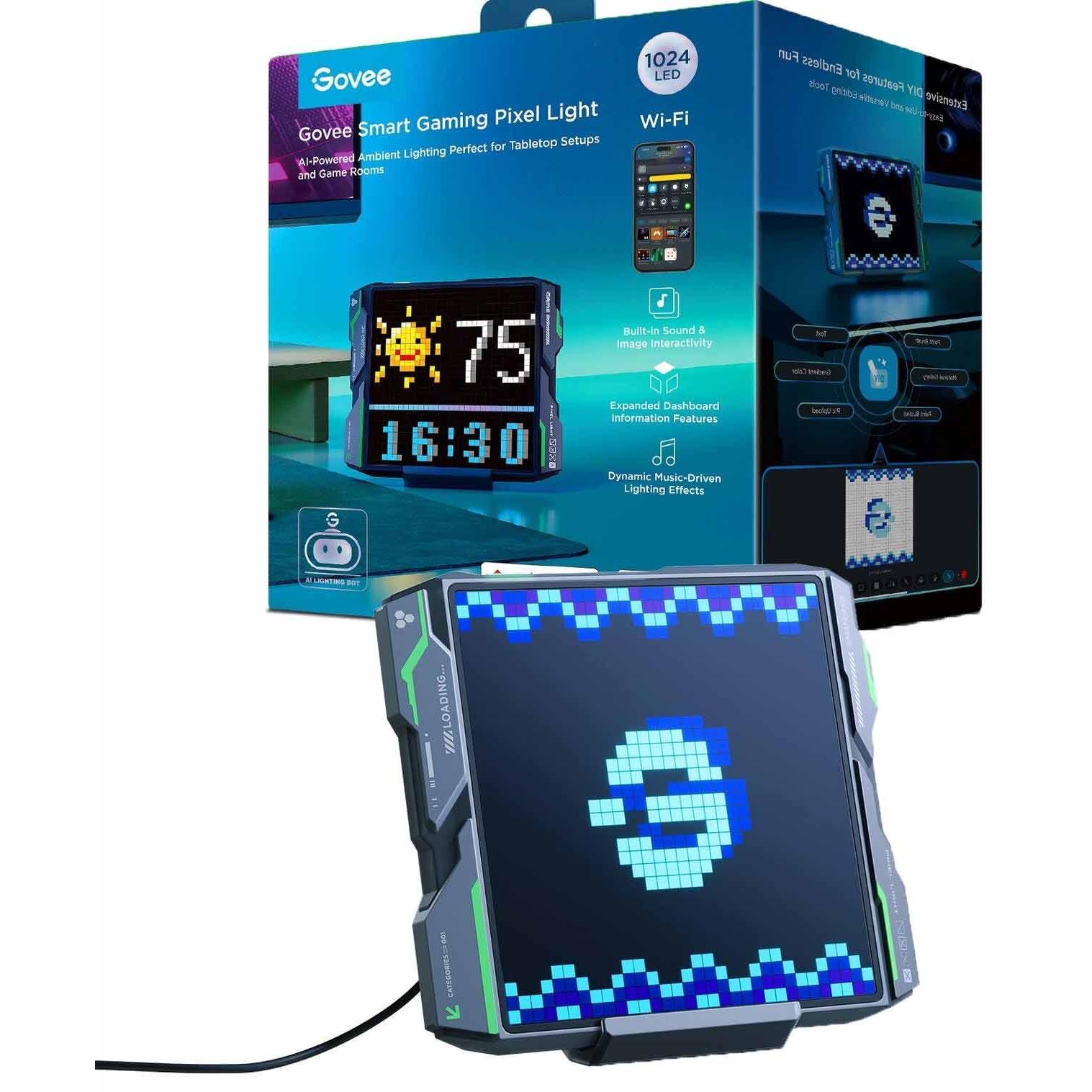 Піксельний екран Govee H8630 LED Gaming Pixel Light 32x32 Pixels, сірий (H8630C81)фото1