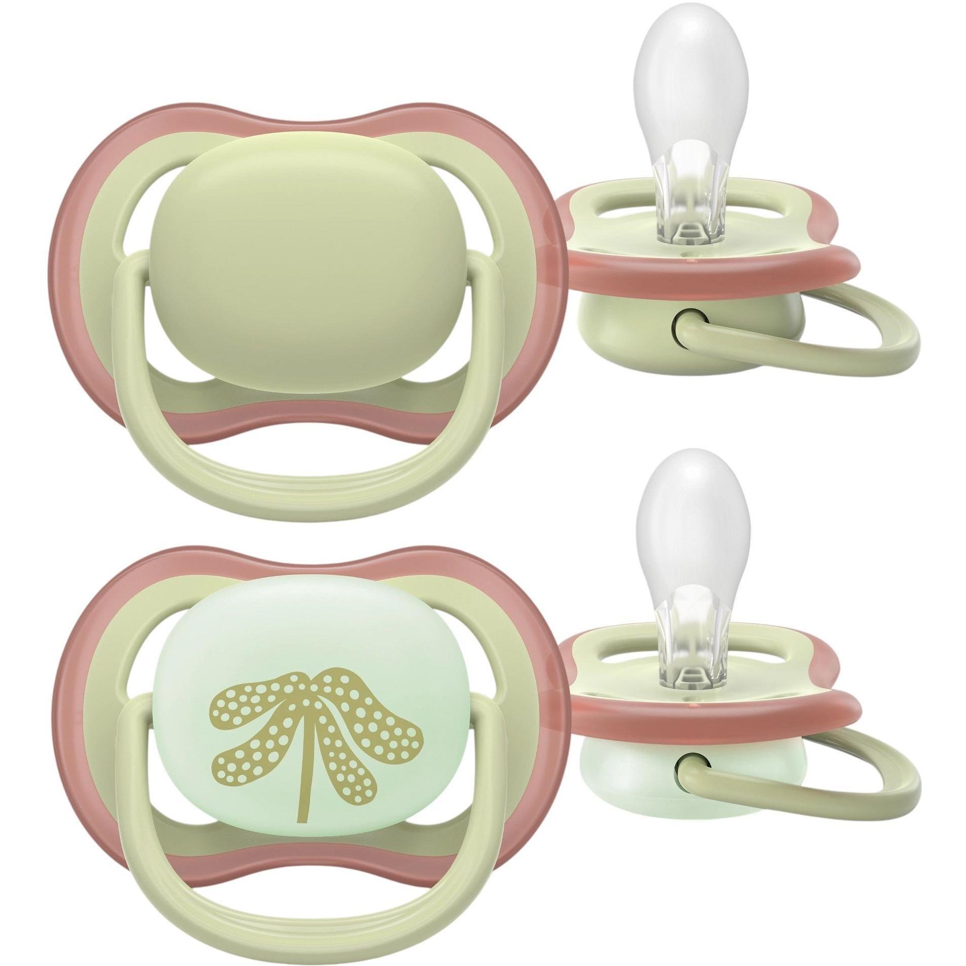 Пустышка Philips Avent Ultra Air, 6-18 мес., 2 шт, унисекс (SCF087/18) фото 1