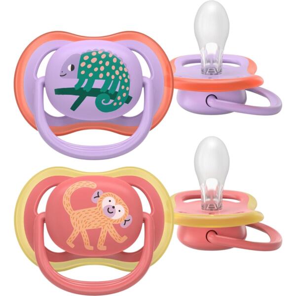 

Пустышка Philips Avent Ultra Air, 18+ мес., унисекс, 2 шт. (SCF349/47)