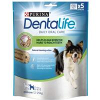 Лакомства для взрослых собак средних пород Purina Dentalife Small для здоровья зубов и десен 115 г