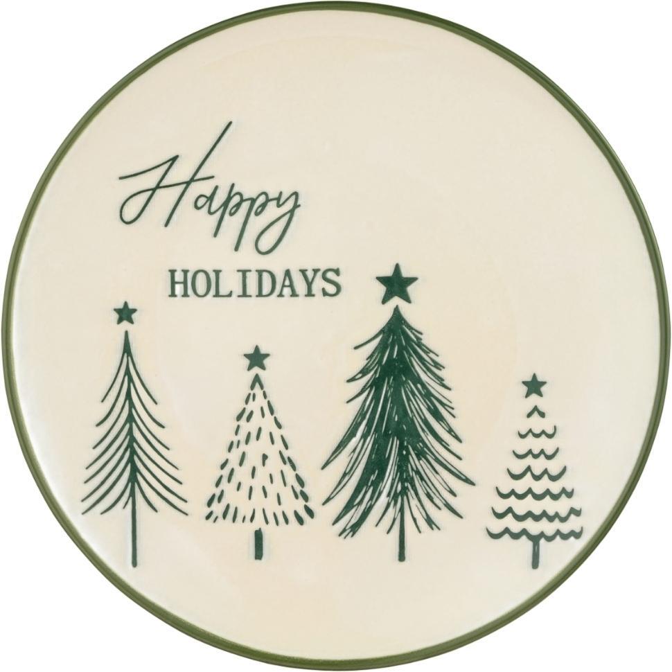 Тарілка ARDESTO Christmas New Year's, 21см, кераміка (AR3090)фото1