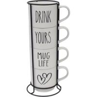 Набор чашек на подставке ARDESTO, 4шт., 320мл (AR3095S)