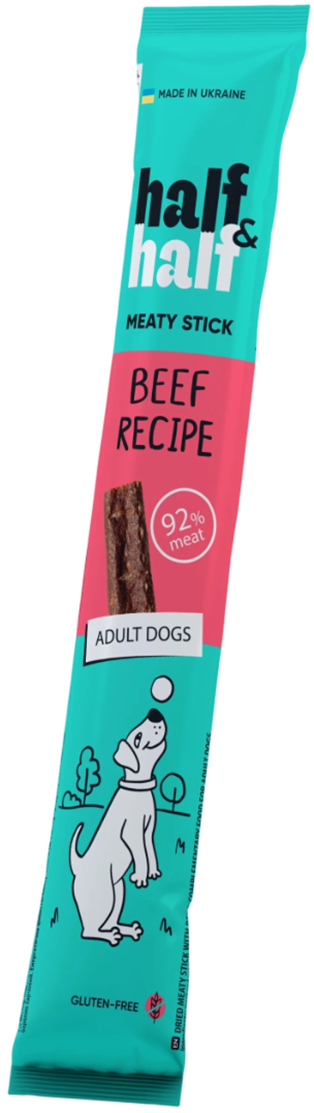 Лакомства для собак Half&Half для общего употребления с говядиной 12 г фото 1