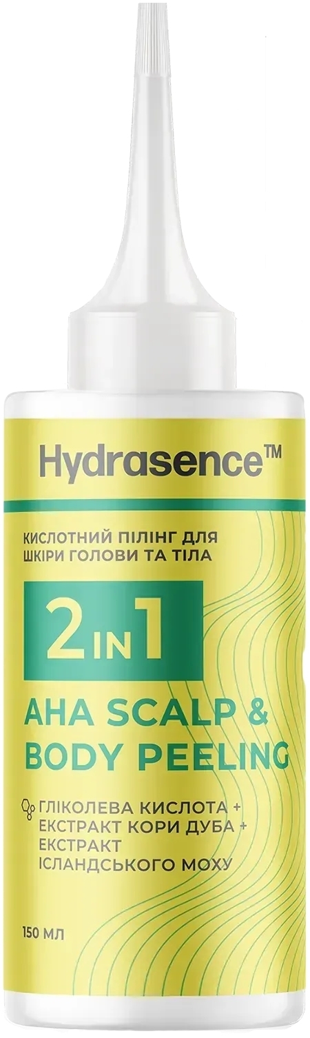 Кислотний пілінг для шкіри голови та тіла 2в1 Hydrasence 150 млфото1