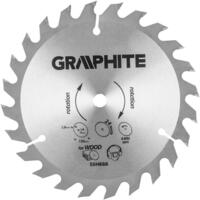Диск пильный Graphite по дереву, 150х10мм, 1.6мм, 24 зубов (55H666)