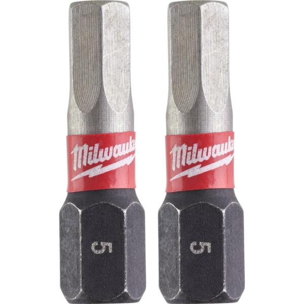 

Биты Milwaukee Shockwave, набор 2шт, Hex5х25мм (4932430896)