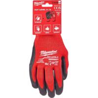 Перчатки рабочие Milwaukee нитриловое покрытие, smartswipe, XXL, красно-черные (4932471423)