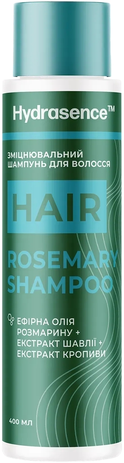 Укрепляющий шампунь для волос Hydrasence с розмарином 400 мл фото 1