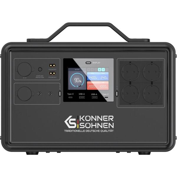 

Портативная электростанция Konner&Sohnen KS 2400PS, 2400Вт (KS2400PS)