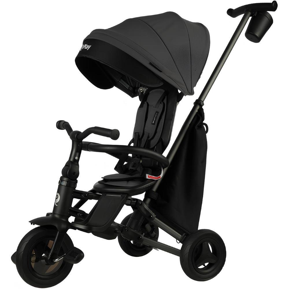 Велосипед складаний триколісний дитячий Nova+ Rubber Ultimate Black (S700-17Nova+RubberUB)