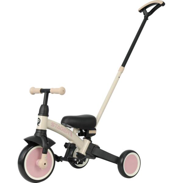 

Велосипед с ручкой - биговел Stager 3в1 Beige-Pink (T80STAGERBeigePink)
