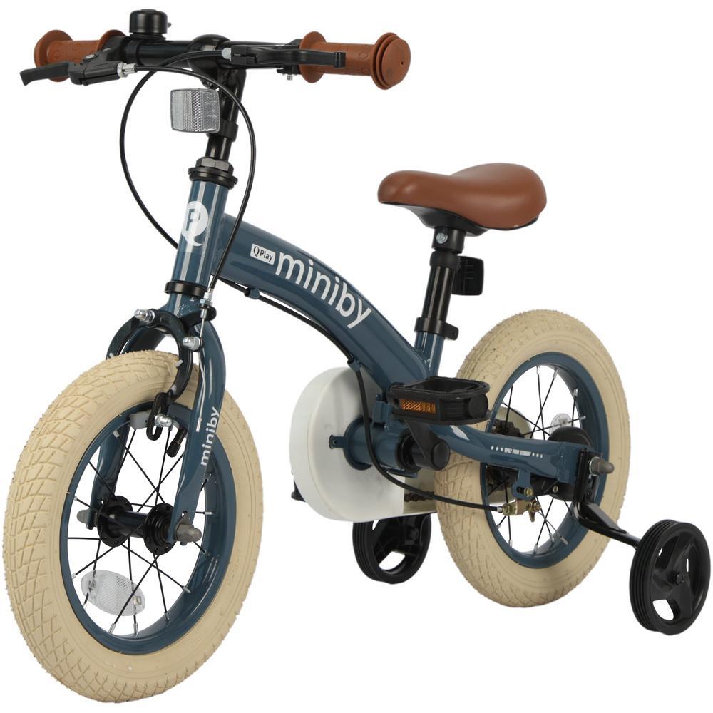 Велосипед - беговел Miniby 3в1/12" Grey-Blue (CB02MiniBy12Grey-Blue) фото 1