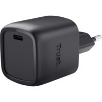 Зарядное устройство сетевое Trust Maxo 30Вт, GaN, USB-C, PD/PPS, Black (25519_TRUST)