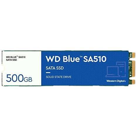 SSD накопичувач WD SATA M.2 500GB 6GB/S BLUE SA510 (WDS500G3B0B)фото1