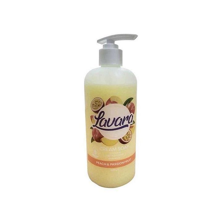 Крем-мыло Lavara Персик-Маракуйя 500 г фото 1