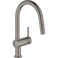 Смеситель для кухни Grohe Minta, длина излива - 223 мм, темный матовый (32321AL2)