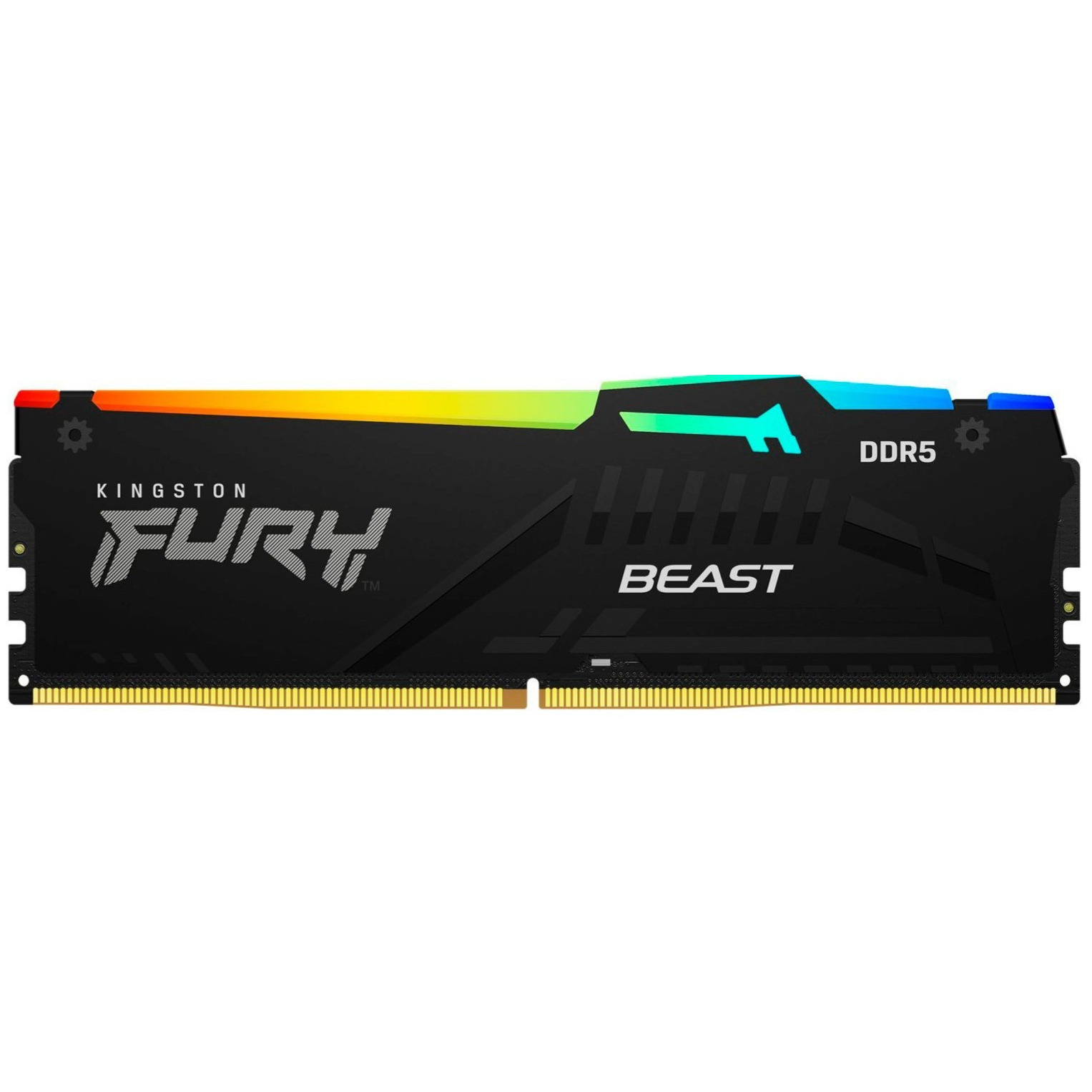 Память ПК Kingston DDR5 32GB 6400 FURY Beast RGB EXPO (KF564C32BBEA-32) фото 1