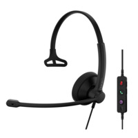 Гарнітура комп'ютерна моно On-Ear EPOS IMPACT 100 MS, USB C + A Black (1001419)