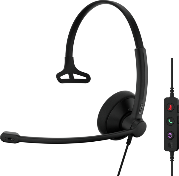 Гарнітура Kompyuterna Mono On Ear Epos Impact 100 Ms Usb C A Microsoft Teams Odnospryamovanyy 2M Chornyy