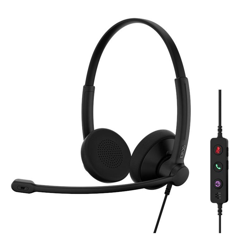 Гарнітура комп'ютерна стерео On-Ear EPOS IMPACT 100 MS, USB C + A Black (1001421)фото1