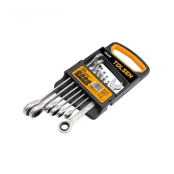 

Ключи гаечные Tolsen, храповой механизм, 8-19мм, 7шт (15229)