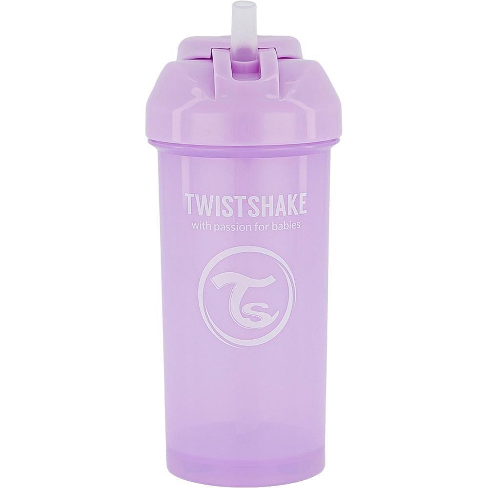Чашка-непроливайка із силіконовою соломинкою Twistshake Pastel Purple 360 ​​мл, 6+міс, (78591)фото1