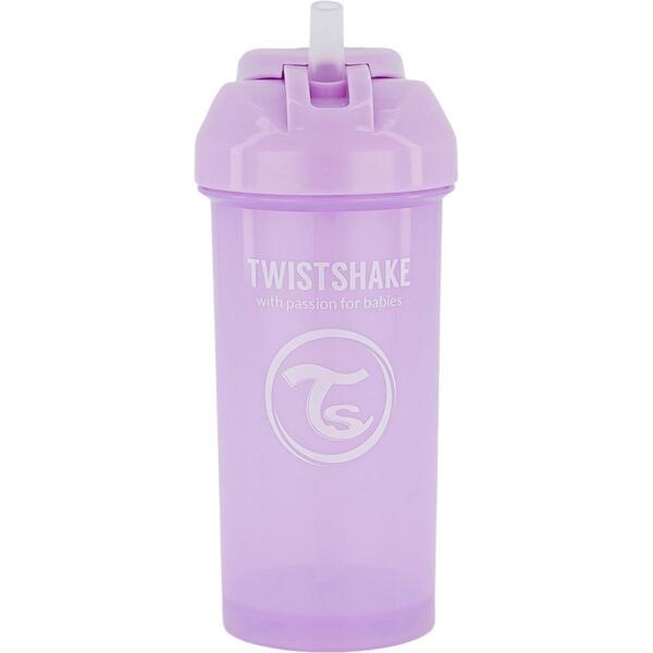 

Чашка-непроливайка с силиконовой соломинкой Twistshake Pastel Purple 360 мл, 6+мес, (78591)