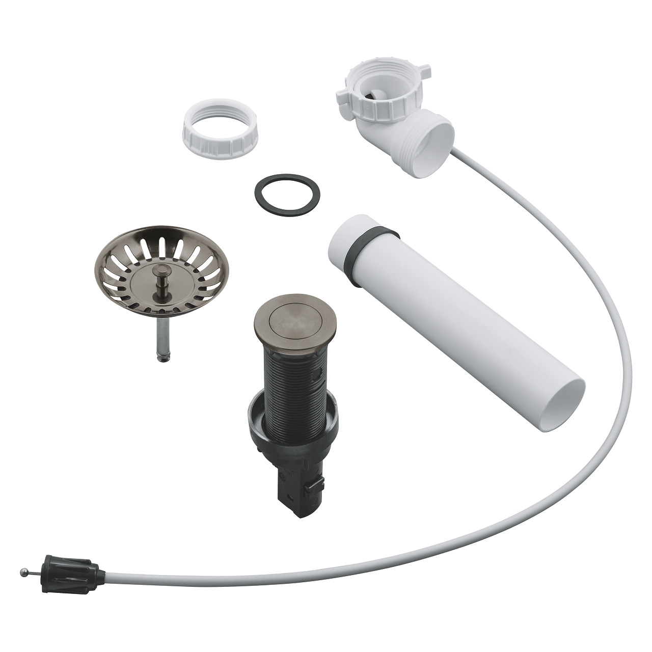 Зливний гарнітур Grohe, матовий графіт (40986AL0)фото1