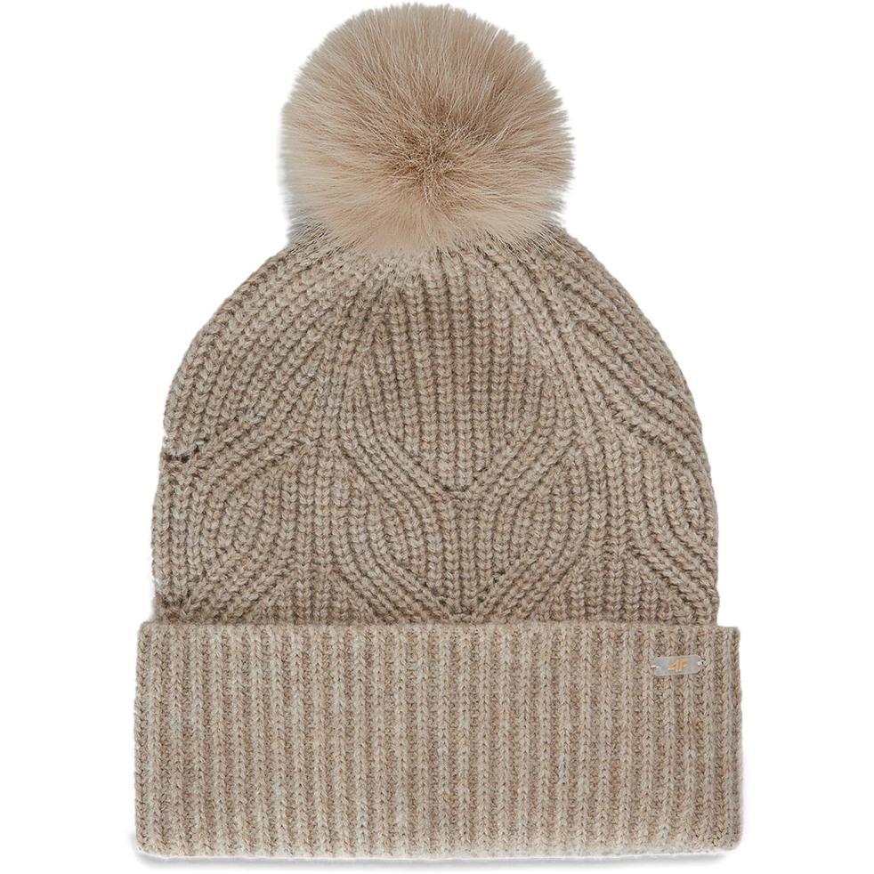 Шапка женская 4F Cap F620 S бежевая фото 1