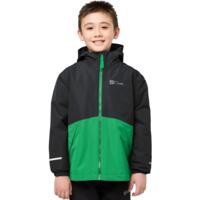 Куртка детская Jack Wolfskin Iceland 3In1 Jacket K 1610081-E0206 140 черный/зеленый