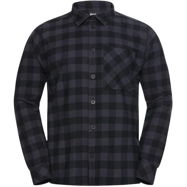 

Рубашка мужская Jack Wolfskin Lite Flannel Shirt M M черная