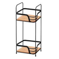 Полиця Ardesto Minimalism 2-ярусна 16х15.5х40см, чорна (ARHK4502BB)