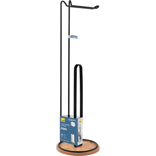 Держатель для туалетной бумаги ARDESTO Minimalism 16.5х16.5х55см, черный (ARHB3112BT)