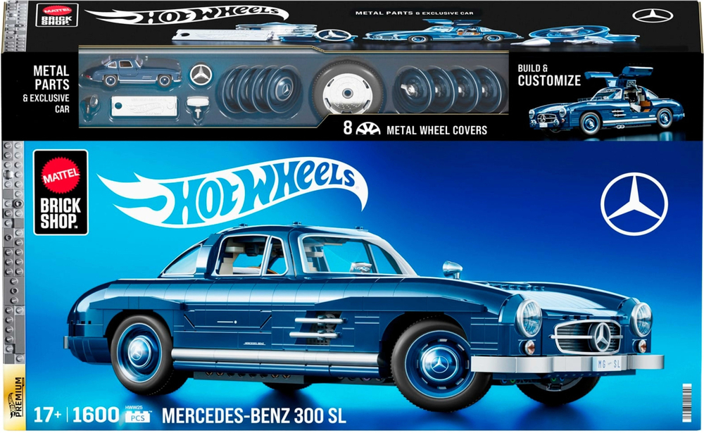 Машинка-конструктор Mattel "Mercedez-Benz 300 SL" (HWW25) фото 1