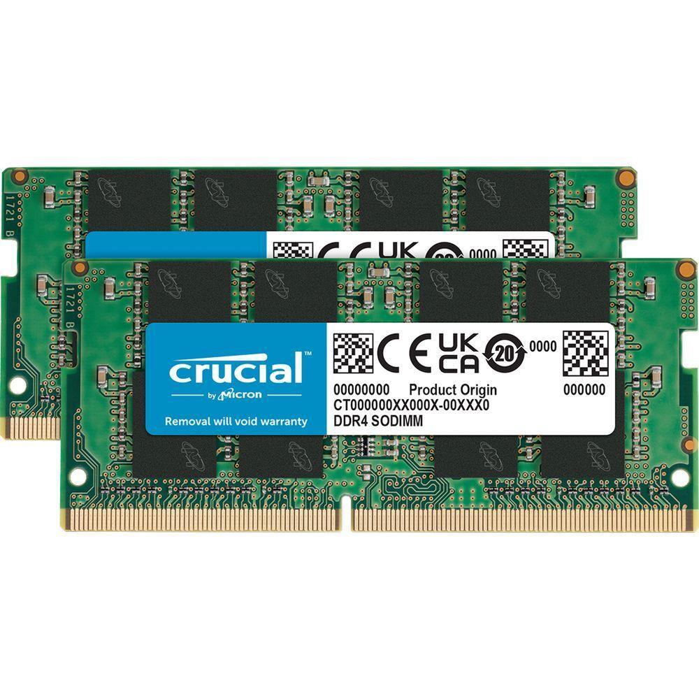 Пам’ять для ноутбука Crucial DDR4 16 ГБ (2x8 ГБ) 3200 МГц CL22 SODIMM (CT2K8G4SFRA32A)фото1