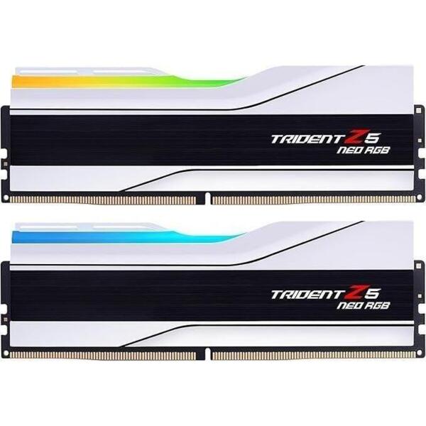

Память для ПК G.SKILL DDR5 48GB (2x24GB) 6400 MHz CL32 Trident Z5 Neo RGB AMD EXPO White (F5-6400J3239F24GX2-TZ5NRW)